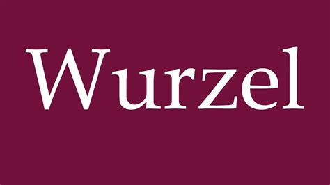 wurzel gusel|Translate Wurzel from German to English